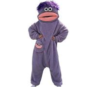 HULG Combinaison Monstre À Grande Bouche,Combinaison Farceur Douillette,Pyjama Monstre,Pyjama Polaire Drôle,Idéal pour La Maison, Les Fêtes Et Les Soirées Cinéma