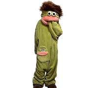 HULG Combinaison Monstre À Grande Bouche,Combinaison Farceur Douillette,Pyjama Monstre,Pyjama Polaire Drôle,Idéal pour La Maison, Les Fêtes Et Les Soirées Cinéma