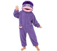 HULG Combinaison Monstre À Grande Bouche,Combinaison Farceur Douillette,Pyjama Monstre,Pyjama Polaire Drôle,Idéal pour La Maison, Les Fêtes Et Les Soirées Cinéma