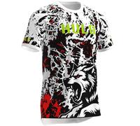 HULG Maillot de VTT, maillots de cyclisme pour hommes, t-shirt d'équitation à manches courtes pour homme, haut de cyclisme pour hommes, chemise de motocross, maillot BMX