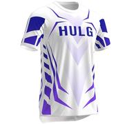 HULG Maillot de VTT, maillots de cyclisme pour hommes, t-shirt d'équitation à manches courtes pour homme, haut de cyclisme pour hommes, chemise de motocross, maillot BMX