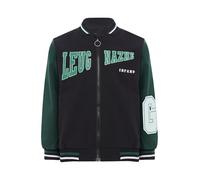 HULIJA Blouson Baseball Couleur Épeautre Enfants Garçon Bébé Fille Sweat Manches Longues Manteau Baseball Avec Poches Veste Hip Hop 18 Mois -8 Ans A Noir 7-8 ans