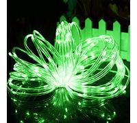 HULIN Guirlande Lumineuse Solaire, Lampe à chaîne solaire Lampe décorative de fée étanche Jardin extérieur patio de vacances Cour de famille mariage Fête de Noël (20M 200LED, Vert)