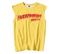Hulk Hogan Hulkamania Forever Débardeur unisexe sans manches pour femme et homme, jaune, L