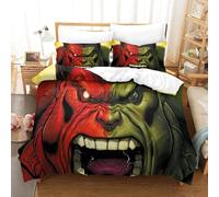 Hulk Housse De Couette ¿¿ Th¿¿Me Imprim¿¿E En D Ensemble De Literie En Microfibre Douce Ensemble De Pi¿¿Ces Avec Housse De Couette Taie D'oreiller ¿¿ Ferm