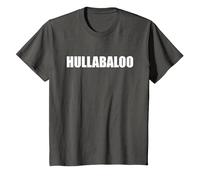 Hullabaloo - Typographie de Mots drôles T-Shirt, Enfant, Asphalte, 6 Ans
