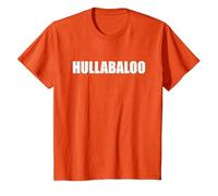 Hullabaloo - Typographie de Mots drôles T-Shirt, Enfant, Orange, 6 Ans
