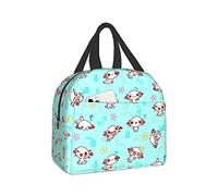 Hulnulnu Axolotl Panier Repas Boîtes-Repas Sac à déjeuner isotherme réutilisable Kawaii Boîte à déjeuner portable étanche pour pique-nique, bureau, travail