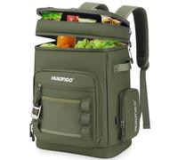 Hulongo Sac À Dos Isotherme Grand Sac Isotherme Glacière Étanche Imperméable pour Le Camping, la Plage, la Pêche, Le Pique-Nique, Le Voyage, 30L, Vert