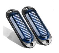 HULUBO Lumières latérales de camion 4-Pack,lampe d'indicateur de marqueur latéral LED 4 Lumières intérieures 12V-24V (Bleu)