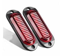 HULUBO Lumières latérales de camion 4-Pack,lampe d'indicateur de marqueur latéral LED 4 Lumières intérieures 12V-24V (Rouge)