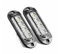 HULUBO Lumières latérales de camion 4-Pack,lampe d'indicateur de marqueur latéral LED 4 Lumières intérieures 12V-24V (Blanc)