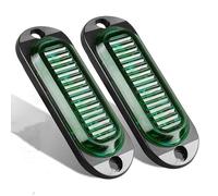 HULUBO Lumières latérales de camion 4-Pack,lampe d'indicateur de marqueur latéral LED 4 Lumières intérieures 12V-24V (Vert)
