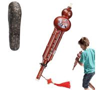 Hulusi Flûte de chinoise pour débutants, flûte chinoise traditionnelle faite à la main | Instrument à vent avec deux modes pour les passionnés, les étudiants, les et les jeux