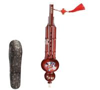 Hulusi Flûte de citrouille, instrument ethnique chinois, fait à la main, pour enfants, outil pédagogique musical avec son chaud et doux pour les amateurs, les enfants, professionnels