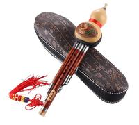 Hulusi Flûte Hulusi - Clé C En Acajou/b Plat, Trois Tons, Performance Professionnelle, Flûte Cucurbit Anti-chute, Instrument De Musique (Color : B flat)