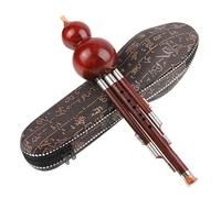 Hulusi flûte professionnelle, Instrument de musique National traditionnel chinois B, Type de jeu plat avec étui(C key)