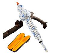 Hulusi Hulusi C Majeur Et Si Bémol Adapté Aux Débutants Artistes Professionnels En Palissandre Ébène Avec Boîte Cuir(Blue and White Porcelain in B-flat.)