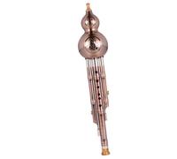 Hulusi - Instrument à vent ethnique Performance de flûte à trois tons B, Instrument traditionnel chinois plat professionnel Hulusi(B Flat)