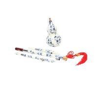 Hulusi Instrument À Vent Hulusi En Porcelaine Bleue Et Blanche Pour Débutants En Tonalité De Do Et Si Bémol Pour Adultes(B Flat)