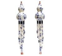 Hulusi Professionnel Instrument Hulusi En Porcelaine Bleue Et Blanche Imitation Pour Débutants Trois Tons C