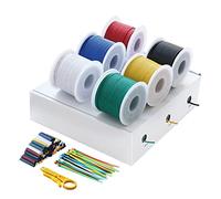 HuLuWa 20AWG 0,5mm² Kit Fils Électriques Silicone, 6 Coloris, 7m | Fils silicone souples multibrins en cuivre étamé, 6 coloris, pour RC, LED, électronique et modélisme