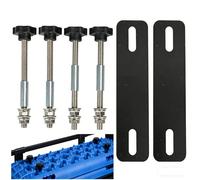 Hulvyzu Kit de Montage de Planche de Traction, Kit de Fixation pour Boîte de Toit, Kits de Broches de Montage, Support de Planche de Récupération, Fixation de Coffre de Toit pour Voiture Camion