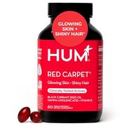 HUM Red Carpet Vegan Omega 3/6 for Glowing Skin & Shiny Hair (60 Vegan Softgels)