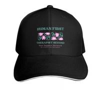 Humain D’abord Thérapeute Deuxièmement - Réseau de soutien par les pairs Icône Chapeau Chapeau de plage Hommes Noir Filles Hommes En Bonne Santé Élégant Voyage Garçon Surprise Calme Mariage Rencontre
