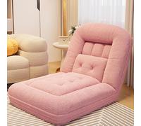 Humain Doghouse Lazy Sofa Can Lie Down and Sleep Internet Celebrity Tatami Pliable Chambre Petit canapé-lit Chaise Dossier Rose - 190 × 95
