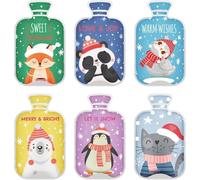 Humairc Chaufferette Main Reutilisable 6 pièces Chaufferette Main a Motif Animalier Gel Chauffe-Mains Chauffe-Mains de Poche, Cadeau Noel/Hiver/Nouvel an/Anniversaire pour Père Mère Fille Fils