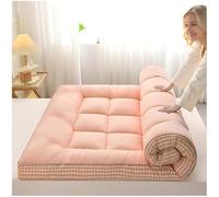 HUMAJORY Matelas Futon Japonais Épais et Confortable, Tapis de Couchage, Tatami for Dortoir, Chambre ou Chambre d'amis(Pink,150x200cm)