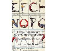 Human Alphabet Dot Grid Journal Notebook: The Comical Hotch Potch, or The Alphabet turn’d Posture-Master (1782)