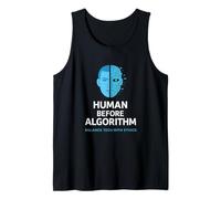 Human Before Algorithm - Graphique éthique de l'IA, sensibilisation technique Débardeur
