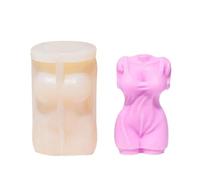 Human Body Candle Mold - Artistic Torso Wax Holder, Sculpted Silicone Casting Template, Creative Paraffin Shaping Equipment, Reusable Figurine Decoration Making Container | Living Room Shelf