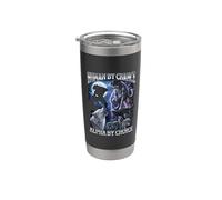 Human By Chance Alpha by Choice Cowboy Wolf Gobelet isotherme en acier inoxydable double paroi