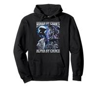 Human by Chance Alpha by Choice Cowboy Wolf Sweat à Capuche