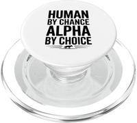 Human by Chance Alpha de Choice Wolf PopSockets PopGrip pour MagSafe