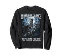 Human by Chance Alpha de Choice Wolf Sweatshirt
