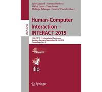 Human-Computer Interaction - Interact 2015