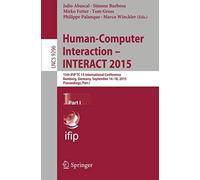 Human-Computer Interaction - Interact 2015