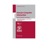 Human-Computer Interaction: Interaction Modalities And Techniques
