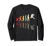 Human Evolution Band Guitare Retro Vintage Guitarist Manche Longue