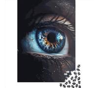 Human Eye Puzzles 1000 Pieces Cadeau Unique Jeu Éducatif Défi Jouet À De Qualité Supérieure Peinture Art pour Adultes Et Enfants 1000pcs (75x50cm)