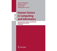 Human Factors In Computing And Informatics