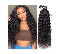 Human Hair Bundles 12A Brésiliens Vague D'eau Bundles 100% Non Transformés Vierge Extensions de Cheveux Humains Remy Vague Profonde Cheveux Bouclés Bundles Tissage Cheveux Humain (Size : 12A, Color