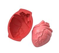 Human Heart Mold - Halloween 3D Human Heart Molds - Reusable Cake Decoration Mold, Non-Stick Kitchen Baking Tool For Halloween Decoration