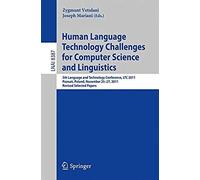 Human Language Technology Challenges For Computer Science And Linguistics