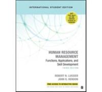 Human Resource Management International Student Edition by Robert N. LussierJohn R. Hendon Robert N. LussierJohn R. Hendon (Auteur)