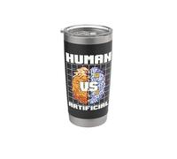 Human VS. Artificial Deep Learning Intelligence artificielle Gobelet isotherme en acier inoxydable double paroi